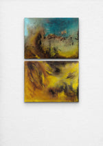 WHAT HIDES BENEATH / Diptych / Two of 15.7''x11.7'' / Oil on Canvas / 2022