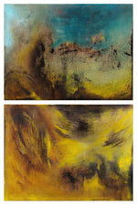 WHAT HIDES BENEATH / Diptych / Two of 15.7''x11.7'' / Oil on Canvas / 2022